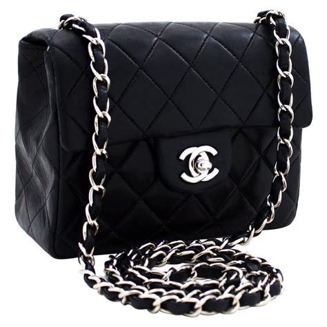 chanel handbag black chain small shoulder bag|chanel shoulder bag ioffer.